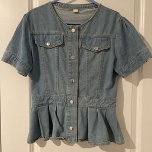 Denim top